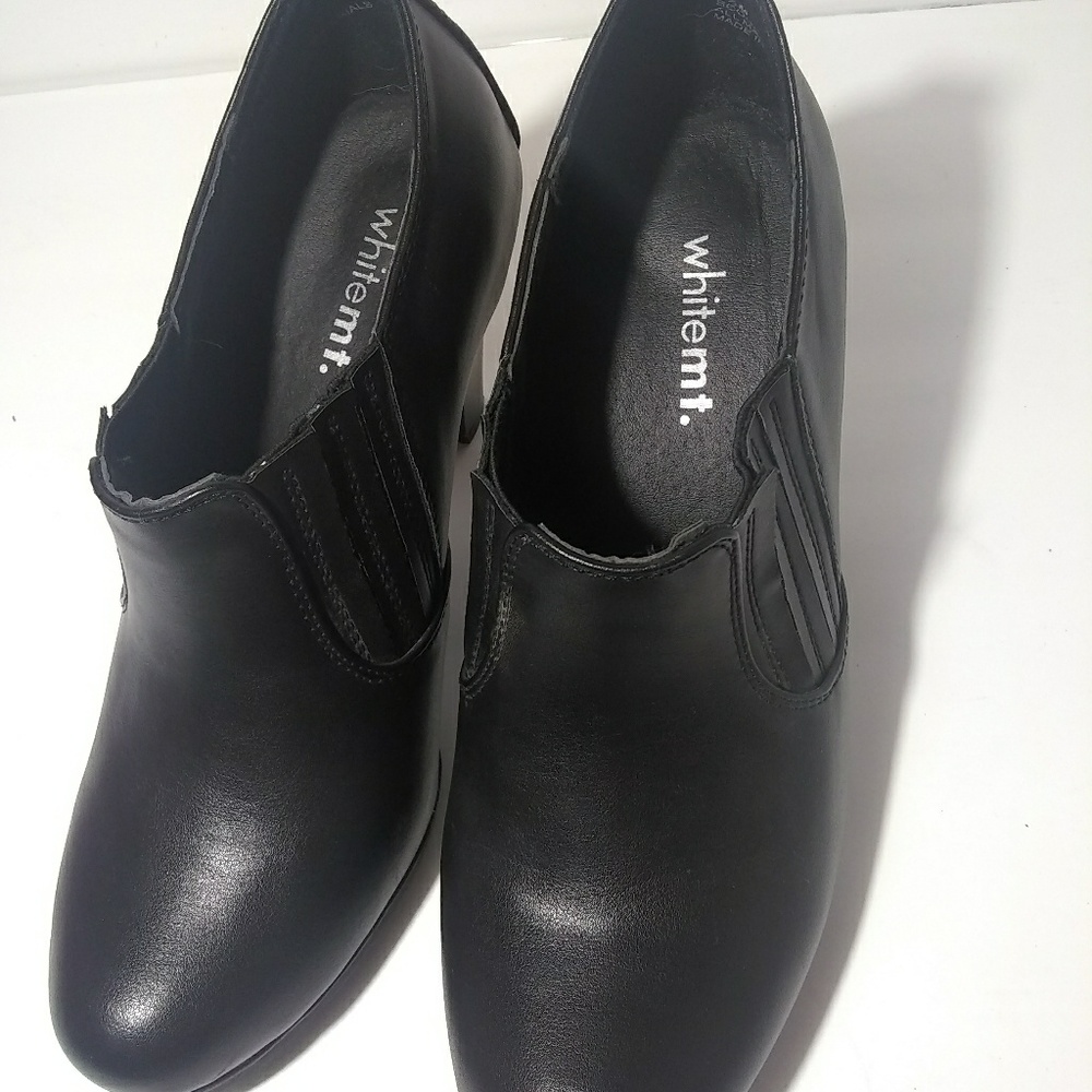 White m t. Ankle Bootie High Heel's size 8.5 color
